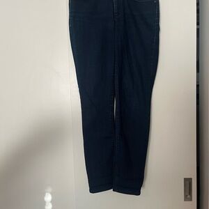 LOFT Curvy Skinny Dark Indigo Jeans